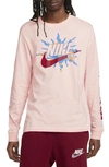 Nike Sunny Swoosh Long Sleeve Graphic T-shirt In Pink