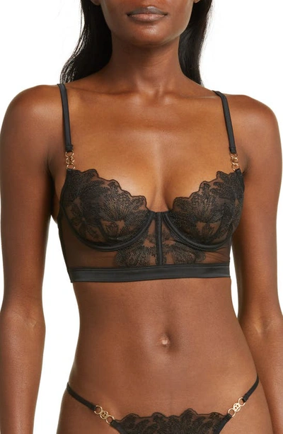 Bluebella Olympia Longline Bra In Black