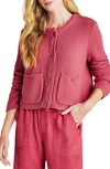 Splendid Andrea Crop Cardigan In Rossa