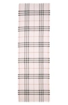 BURBERRY GIANT CHECK WOOL & SILK SCARF