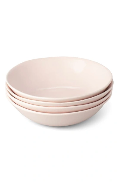 Fable The Pasta Set Of 4 Bowls In Blush Pink