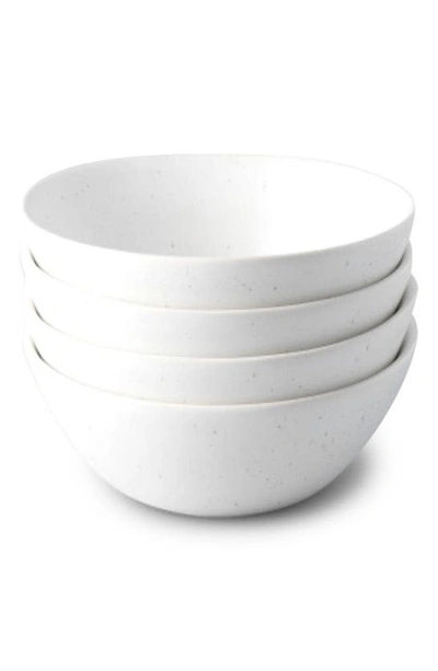 Fable The Dessert Set Of 4 Bowls In Speckled White