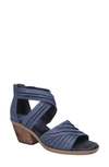 Bella Vita Womens Zipper Gladiator Sandals In Navy