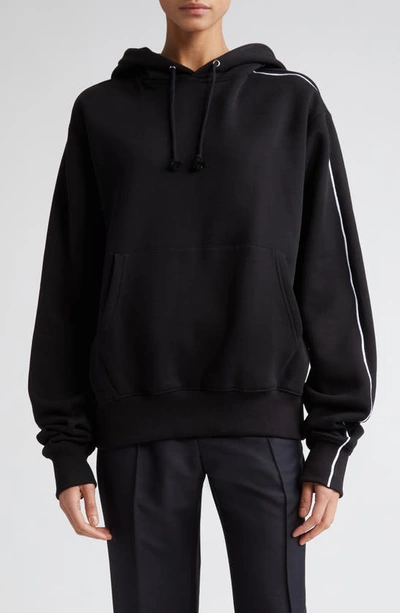 Peter Do Tattoo Cotton Hoodie In Black
