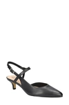 Bella Vita Women's Kayce Slingback Pumps In Black Leather