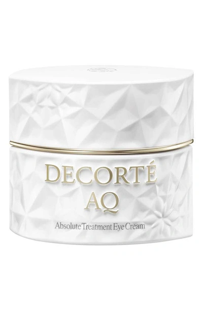 Decorté Aq Absolue Treatment Tightening Eye Cream, 0.53 oz In White