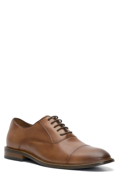 Vince Camuto Loxley Cap Toe Oxford In Cognac/ Brown