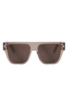 Dior Cd Diamond S6i Sunglasses In Transparent Taupe Brown