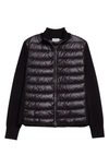 Moncler Women's Padded Wool Cardigan In Black
