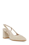 Anne Klein Brinlee Pointed Toe Pump In Platinum Fabric