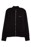 Givenchy Black Varsity Jacket With Contrasting 4g Logo Print In Wool Man