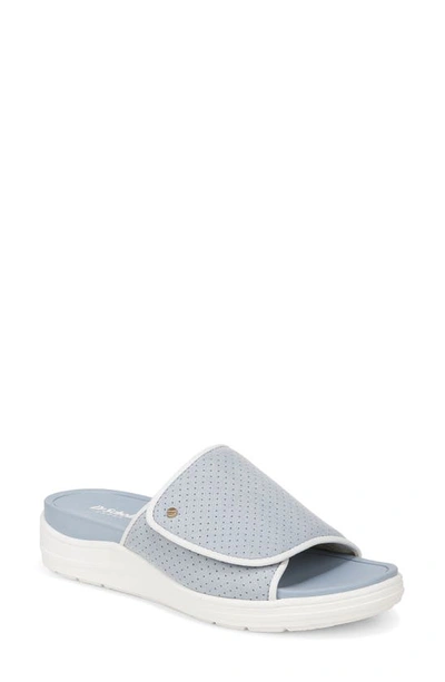 Dr. Scholl's Time Off Sandal In Summer Blue Fabric