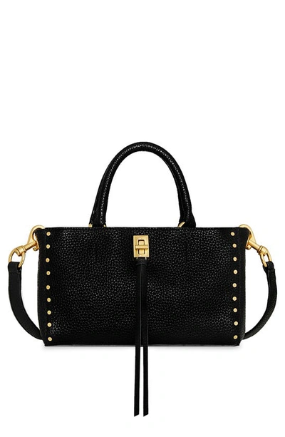 Rebecca Minkoff Darren Leather Top Handle Bag In Black