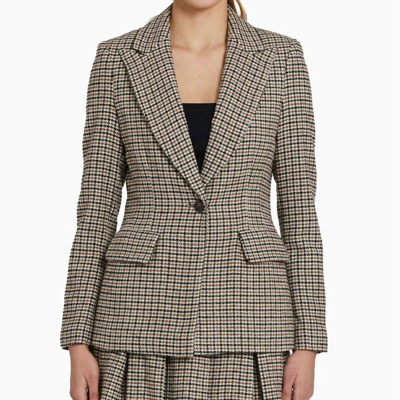 Amanda Uprichard Aldridge Blazer In Brown