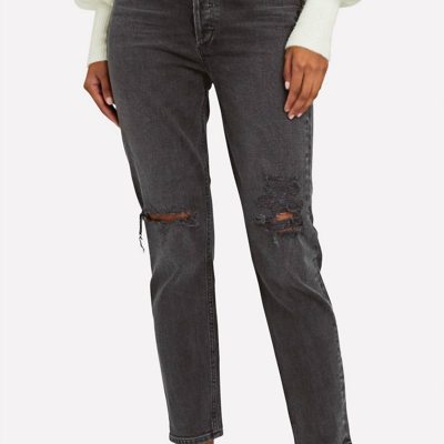 Agolde Nico High Rise Skinny Jeans In Cassette In Black