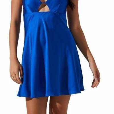 Astr Inara Dress In Electric Blue