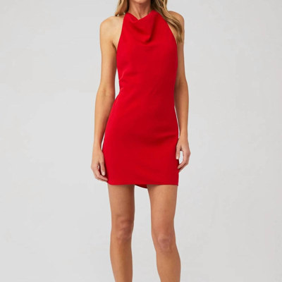 Amanda Uprichard Kimball Mini Dress In Red