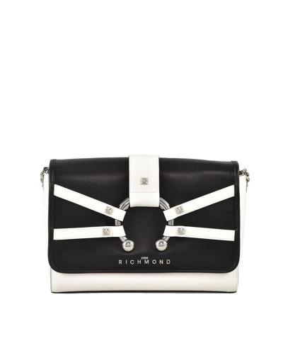 John Richmond Womens Black White Handbag