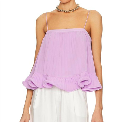 Amur Kersten Pleated Top In Purple