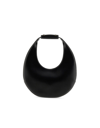 Staud Designer Handbags Moon Bag In Black