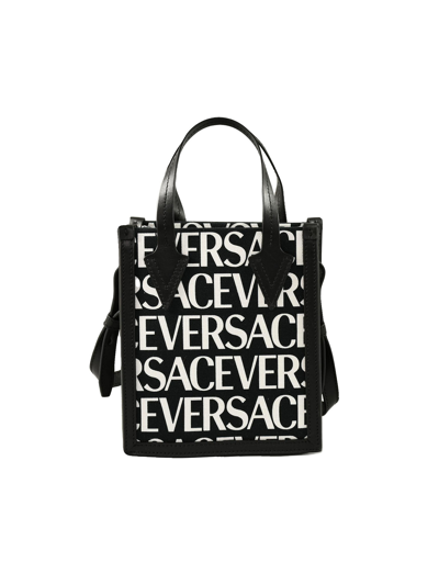 Versace Designer Handbags Women's Black White Handbag