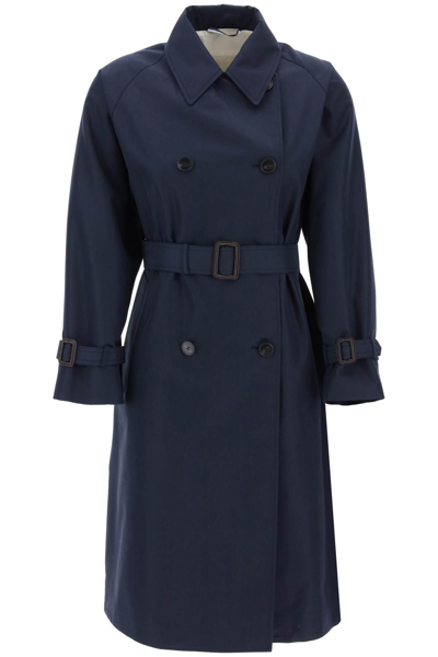 Weekend Max Mara 'canasta' Trench Coat In Blue