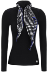 Burberry Black Viscose Blend Sweater In Black