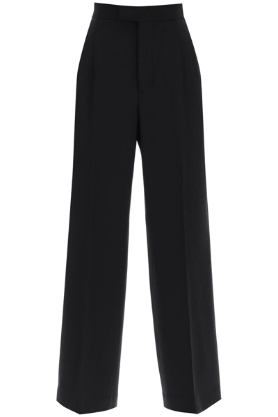Ami Alexandre Mattiussi Tailored Wide-leg Trousers In Black