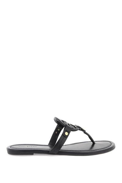 Tory Burch Mini Miller Flip Flop In Black