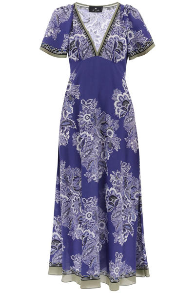 ETRO MAXI CREPE DE CHINE DRESS