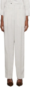 JACQUEMUS GRAY LES SCULPTURES 'LE PANTALON TITOLO' TROUSERS