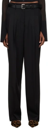 Jacquemus Black Les Sculptures 'le Pantalon Titolo' Trousers In 990 Black
