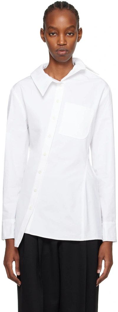 JACQUEMUS WHITE LES SCULPTURES 'LA CHEMISE PABLO' SHIRT