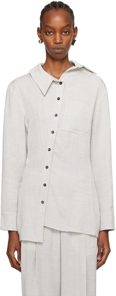 Jacquemus Gray Les Sculptures 'la Chemise Pablo' Shirt In 910 Light Grey