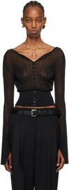 Jacquemus Black Les Sculptures 'le Cardigan Joya' Cardigan In 990 Black