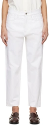 Studio Nicholson White Avanti Jeans In Optic White