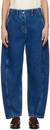 Studio Nicholson Akerman Wide-leg Jeans In Indigo Wash