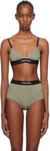 TOM FORD GREEN TRIANGLE BRA