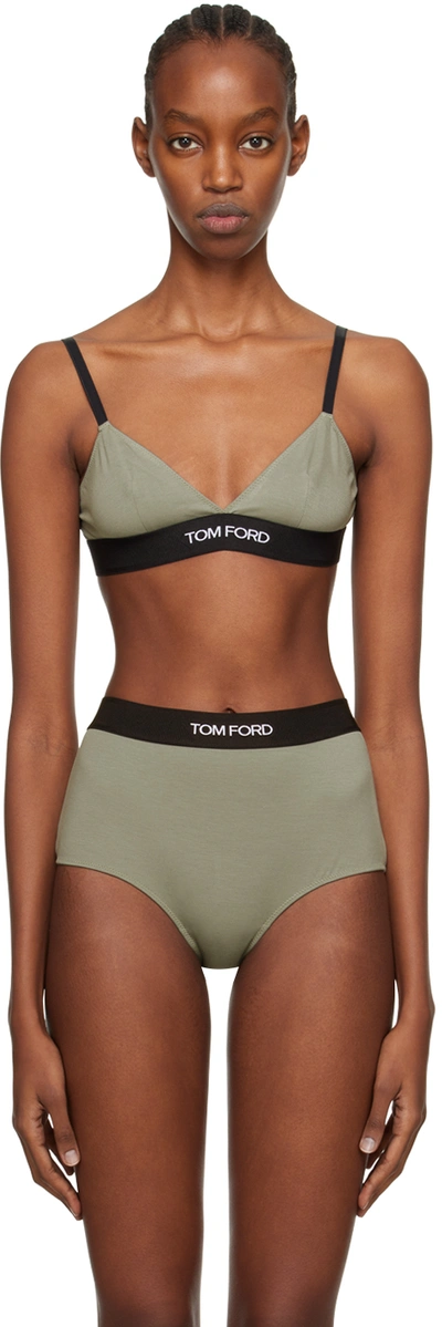 Tom Ford Green Triangle Bra