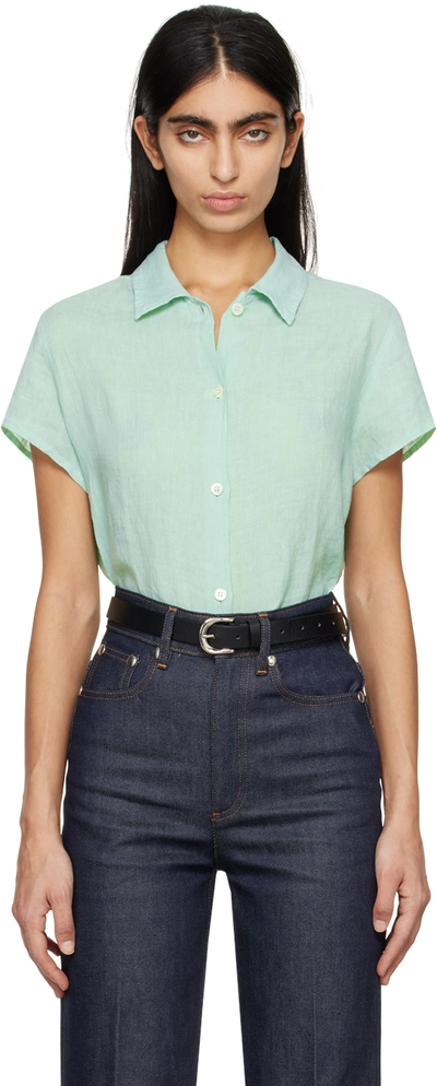 Apc Green Marina Shirt In Kab Pale Green