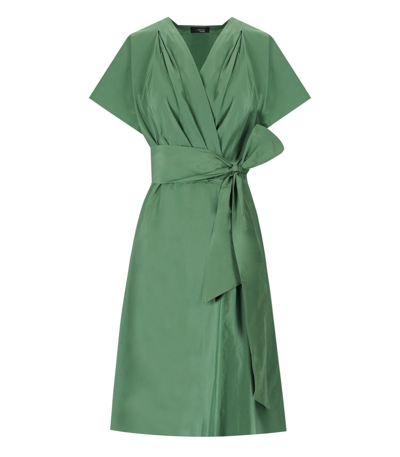 Max Mara Giambo Green Midi Dress