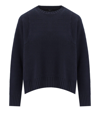Max Mara Natura Blue Crewneck Jumper In Blue