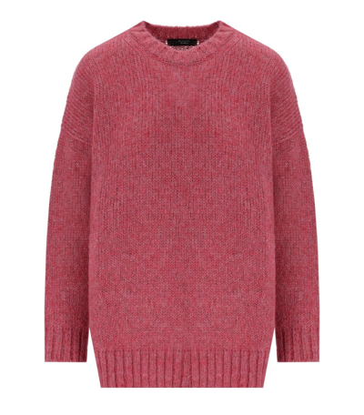 Max Mara Antony Fuchsia Oversize Jumper In Fucsia