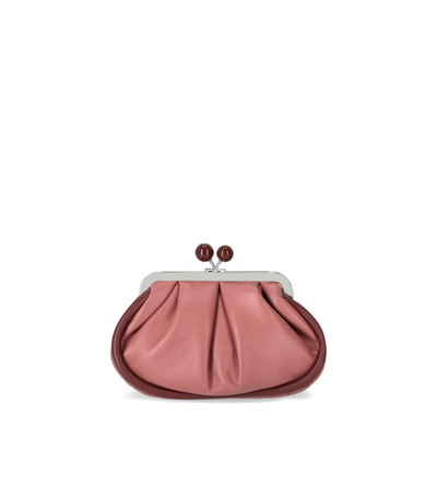 Max Mara Pasticcino Phebe Small Pink Clutch Bag