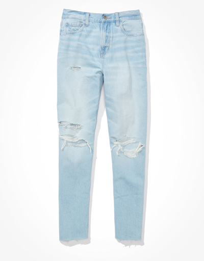 American Eagle Outfitters Ae X The Jeans Redesign Ripped Mom Jean In Blue