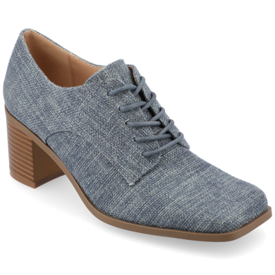 Journee Collection Collection Women's Tru Comfort Foam Sylvan Pumps In Denim