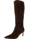 Naturalizer Falencia Womens Leather Pointed Toe Knee-high Boots In Brown
