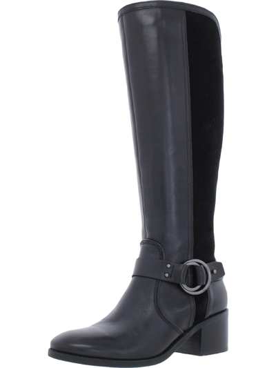 Marc Fisher Risa Womens Leather Tall Riding Boots In Multi
