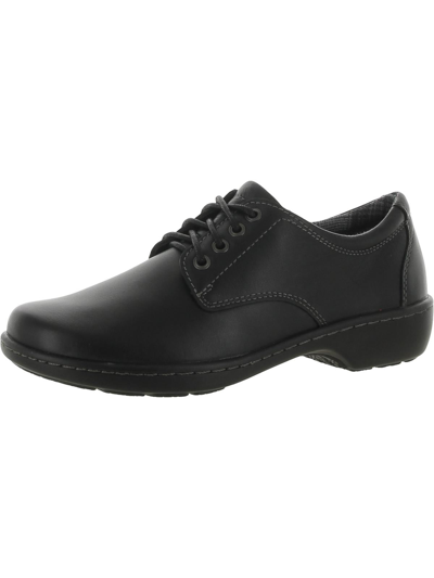 Eastland Alexis Womens Leather Lace-up Oxfords In Black