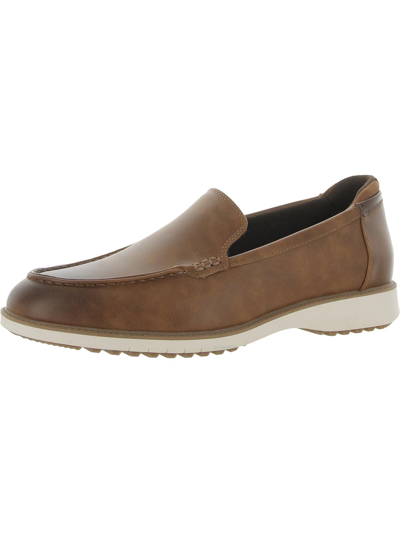 Dr. Scholl's Shoes Sync Up Moc Mens Comfort Insole Slip On Loafers In Brown